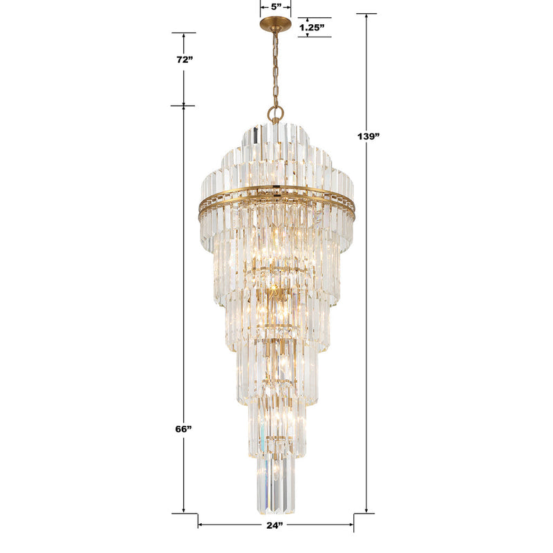 Hayes 31 Light 24" Chandelier Ceiling Light - thebelacan