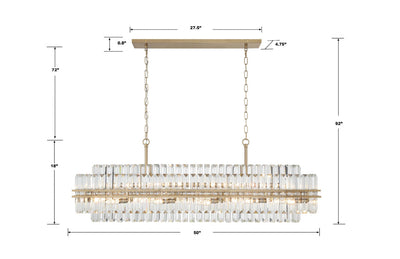 Hayes 16 Light 50" Chandelier Ceiling Light - thebelacan