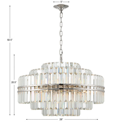 Hayes 16 Light 28" Chandelier Ceiling Light - thebelacan