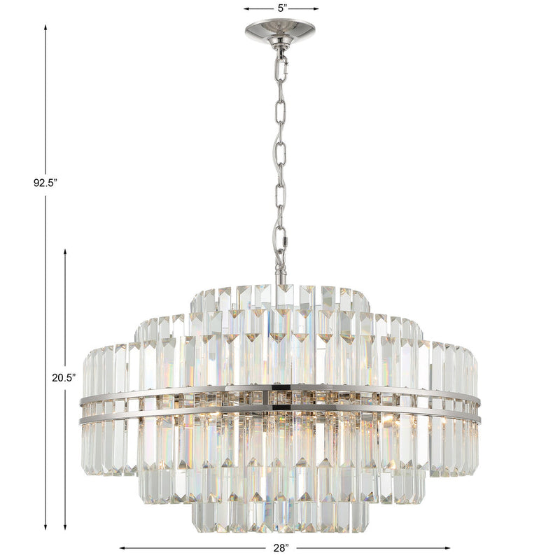 Hayes 16 Light 28" Chandelier Ceiling Light - thebelacan