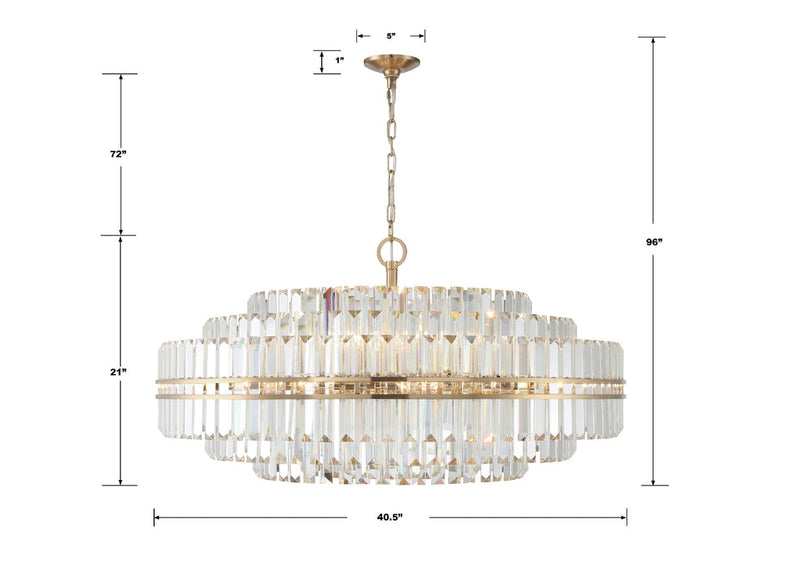 Hayes 32 Light 40.5" Chandelier Ceiling Light - thebelacan