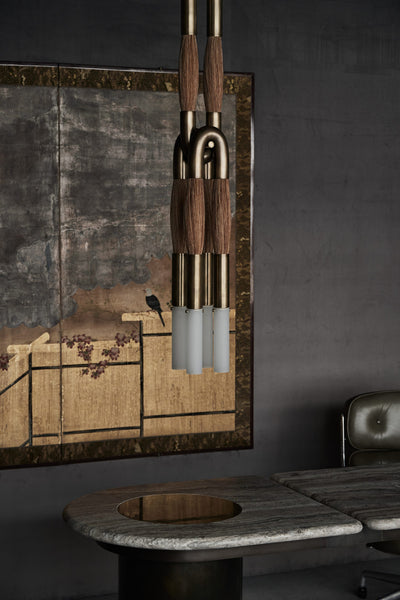 Horse Hair Pendant Light