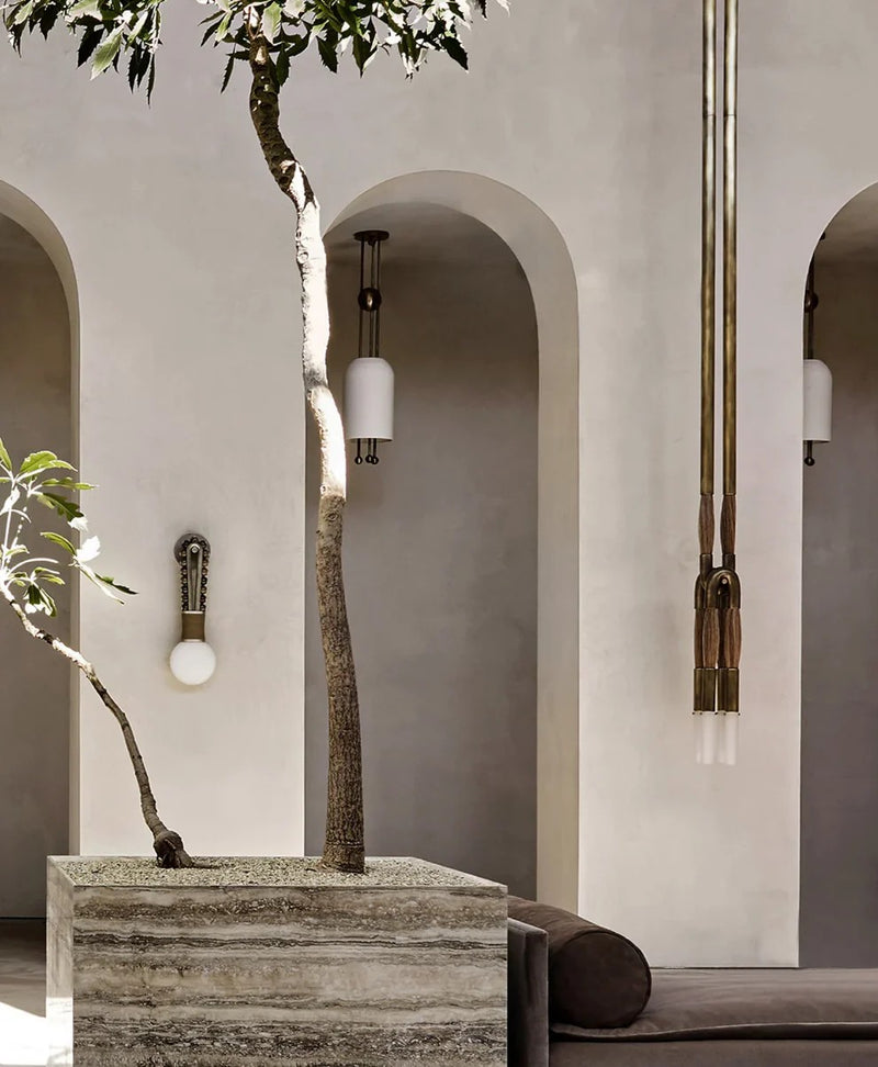 Horse Hair Pendant Light