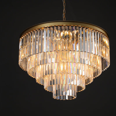 Tedem Series K9 Crystal Round / Linear Chandelier