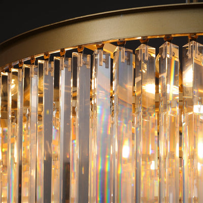 Tedem Series K9 Crystal Round / Linear Chandelier