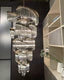 Bourbons Louis Flower 5-Tier Crystal Round Chandelier