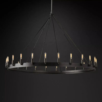 Jose Vintage Candelabra Round Chandelier