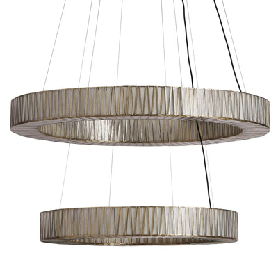 Junit Glass  2-Tier Round Chandelier