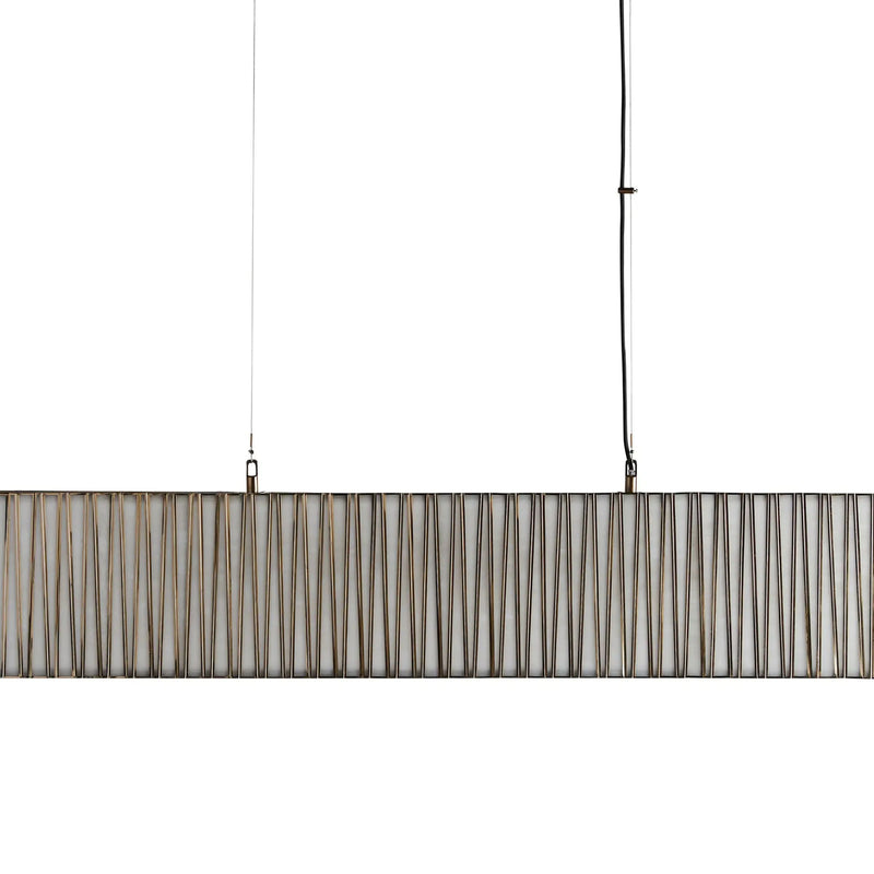 Junit Glass  Rectangular Chandelier