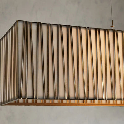 Junit Glass  Rectangular Chandelier