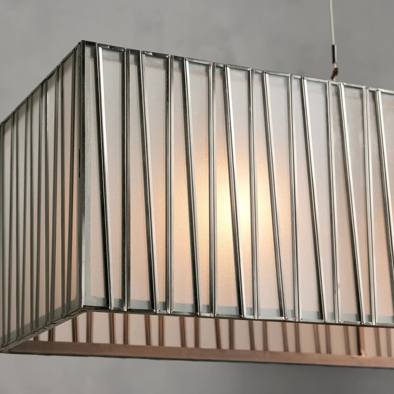 Junit Glass  Rectangular Chandelier