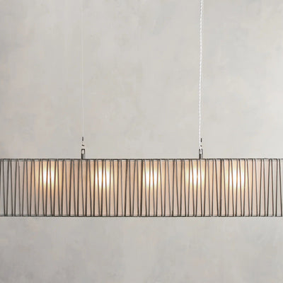 Junit Glass  Rectangular Chandelier