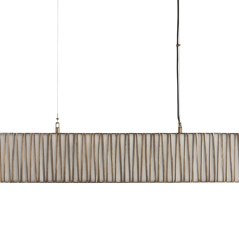 Junit Glass  Rectangular Chandelier