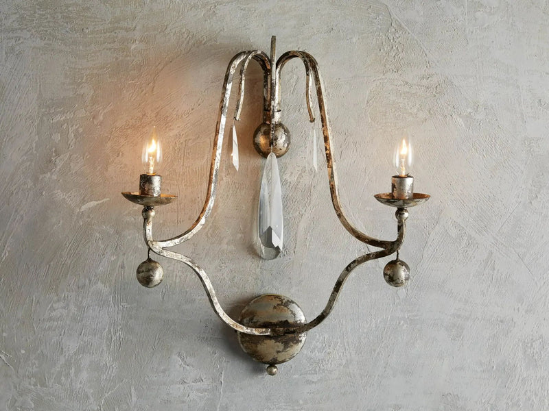 Kaylee Crystal 2 Lights Wall Sconce