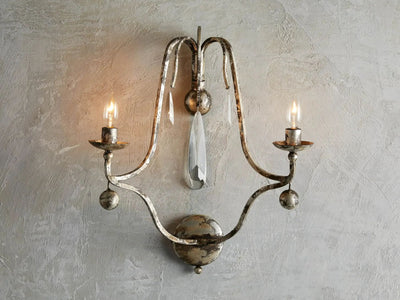 Kaylee Crystal 2 Lights Wall Sconce