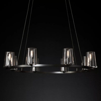 Kuseau Glass Round Chandelier 36" - thebelacan