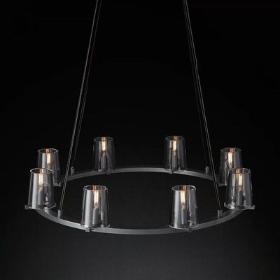 Kuseau Glass Round Chandelier 36" - thebelacan