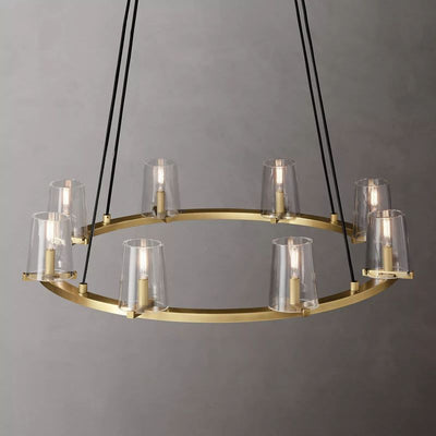 Kuseau Glass Round Chandelier 36" - thebelacan