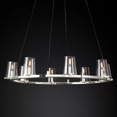 Kuseau Glass Round Chandelier 36" - thebelacan