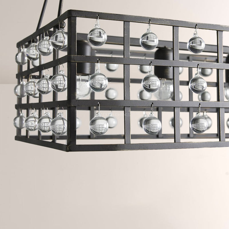 La Grille Oval Chandelier 45“L