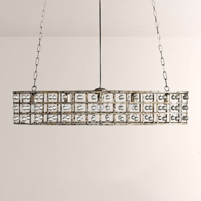 La Grille Oval Chandelier 45“L