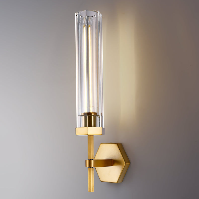 Adam Polygonal Crystal Series Wall Sconce