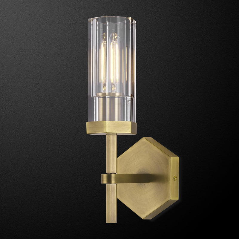 Adam Polygonal Crystal Series Wall Sconce