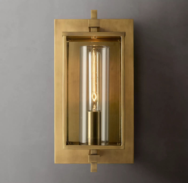 Lantern Series Outdoor Short Wall Sconce