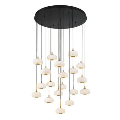 Alabaster Epoch 19 Lights Round LED Chandelier