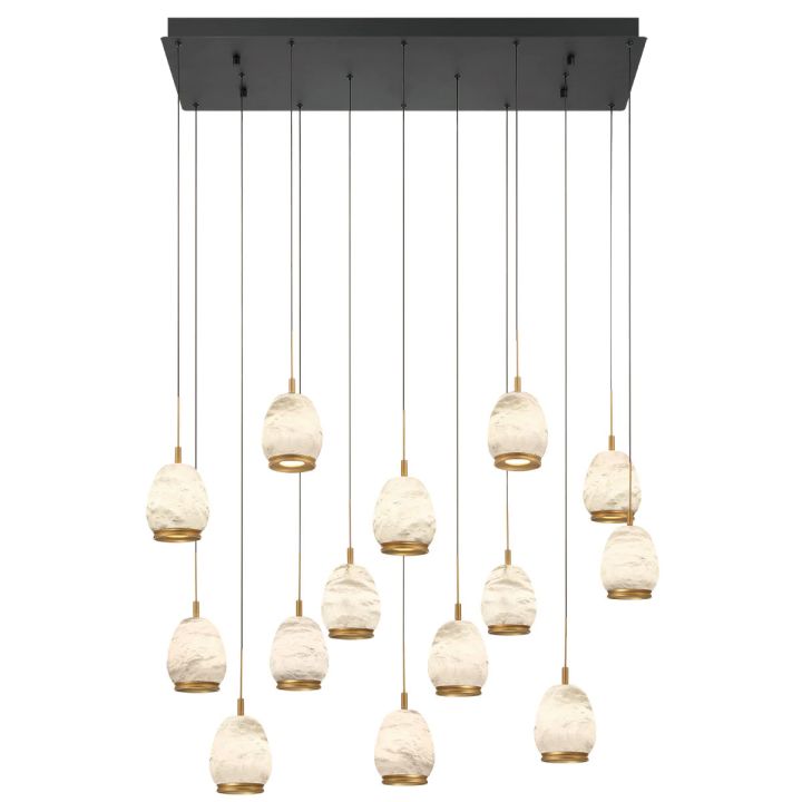 Alabaster Epoch Linear LED Chandelier