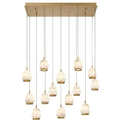 Alabaster Epoch Linear LED Chandelier