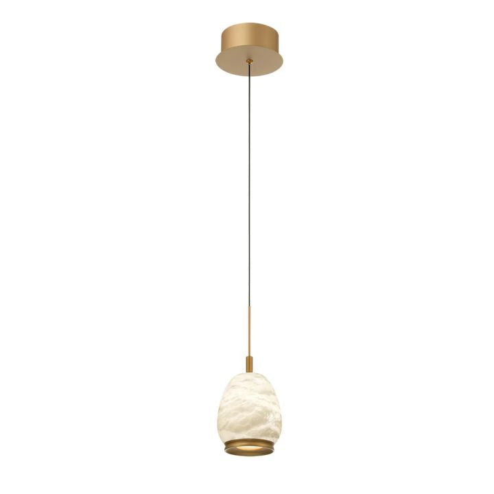 Alabaster Epoch Round  LED Pendant