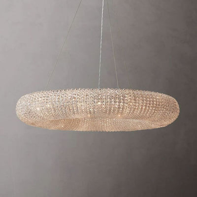 Lora Crystal Round Chandelier 22"