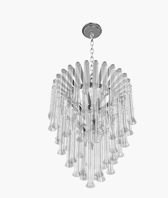 Coreli Small Waterfall Chandelier 20.5"D