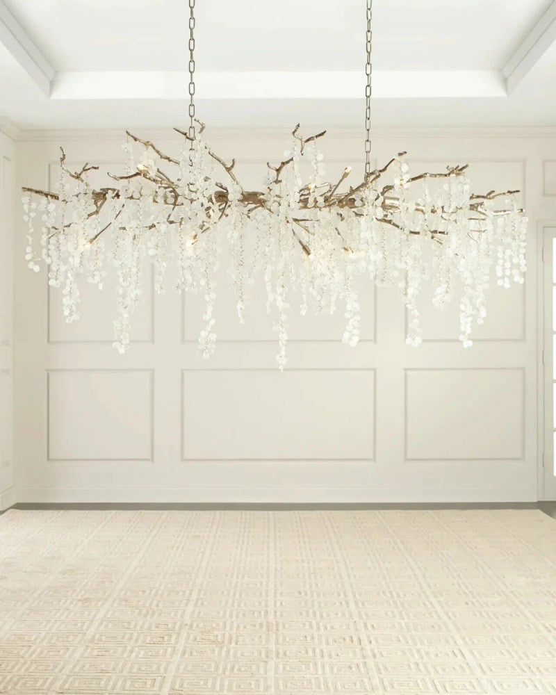 Lorna Glass Linear Branch Chandelier