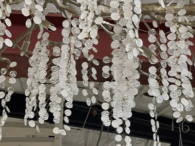 Lorna Glass Linear Branch Chandelier