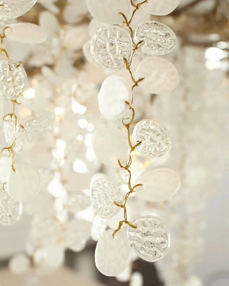 Lorna Glass Linear Branch Chandelier