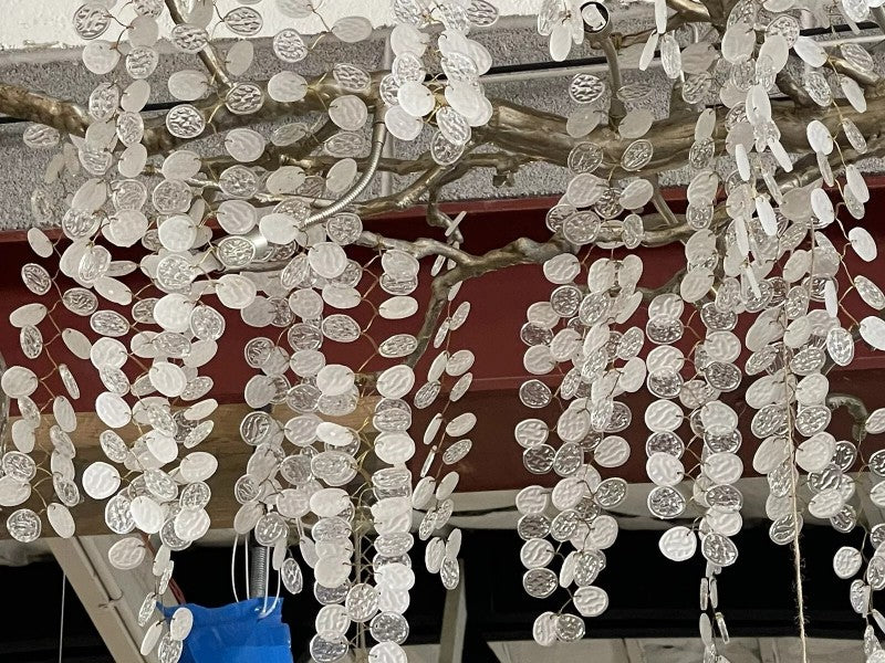 Lorna Glass Linear Branch Chandelier