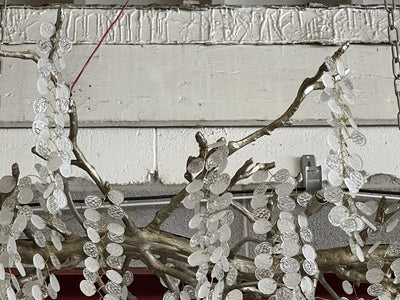 Lorna Glass Linear Branch Chandelier