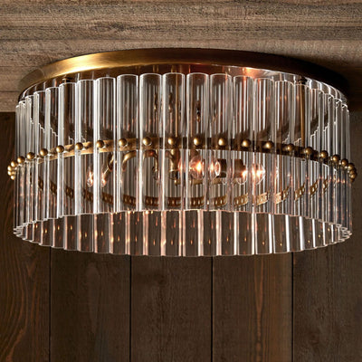 Marlly Glass  Flush Mount