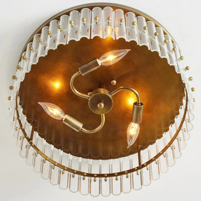 Marlly Glass  Flush Mount