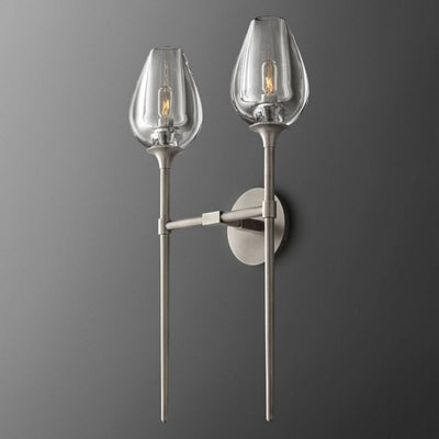 Maria Tulip Glass Double Wall Sconce