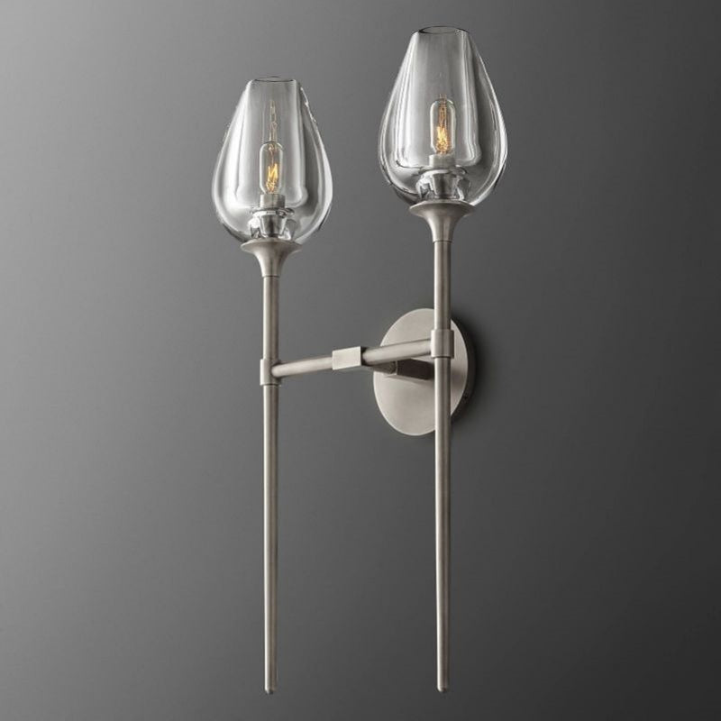 Maria Tulip Glass Double Wall Sconce