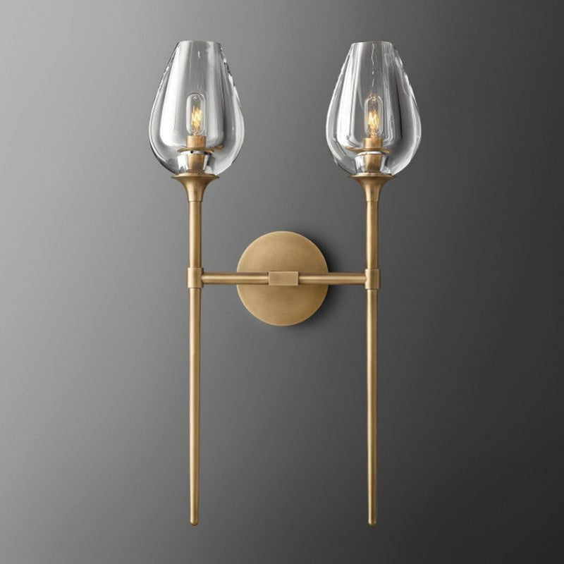 Maria Tulip Glass Double Wall Sconce