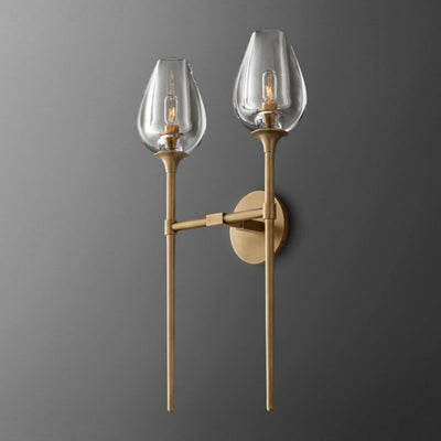 Maria Tulip Glass Double Wall Sconce