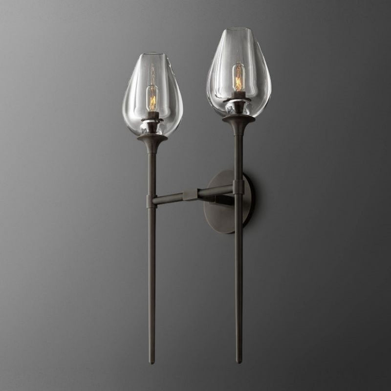 Maria Tulip Glass Double Wall Sconce