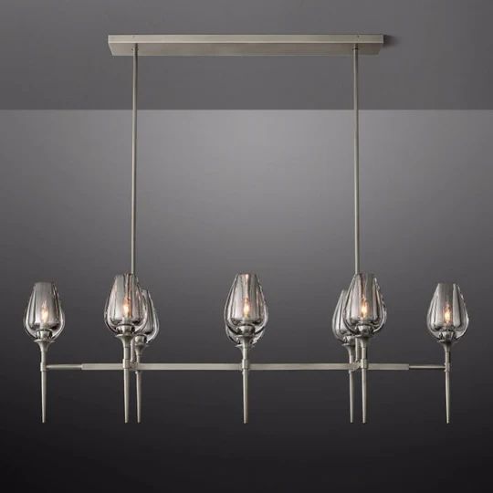 Maliya Tulip Series Glass Chandelier