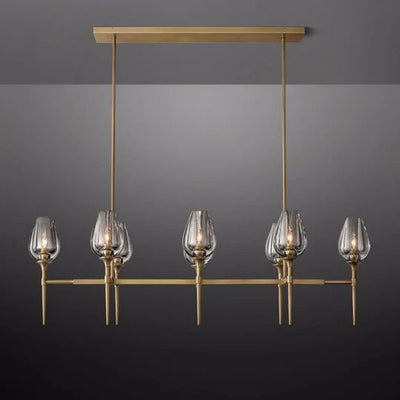 Maliya Tulip Series Glass Chandelier