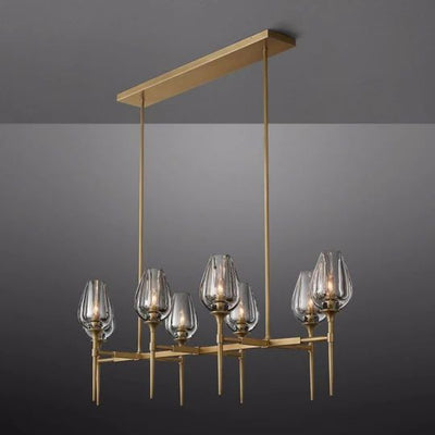 Maliya Tulip Series Glass Chandelier