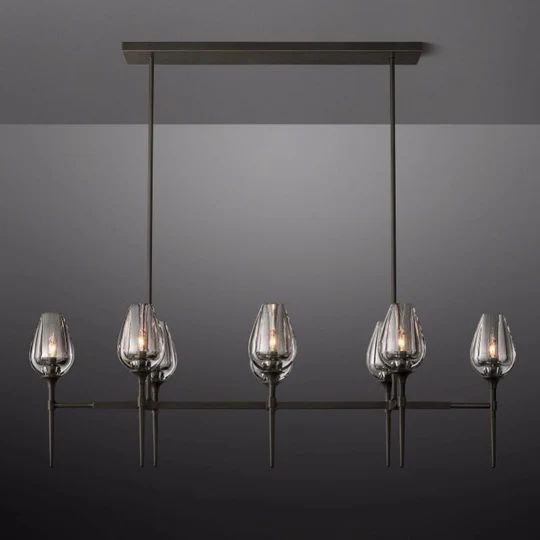 Maliya Tulip Series Glass Chandelier